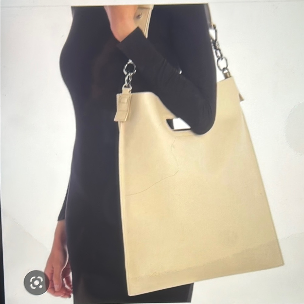 All Saints Captain Flat Leather Hobo Bag